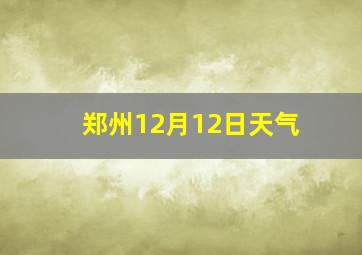 郑州12月12日天气