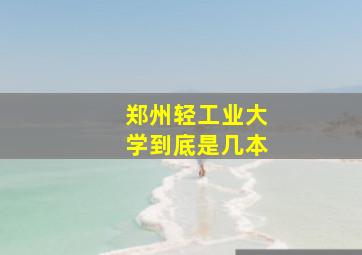 郑州轻工业大学到底是几本