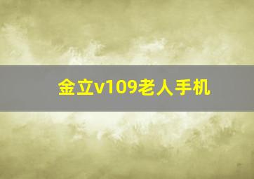 金立v109老人手机