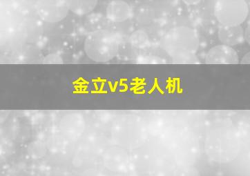 金立v5老人机