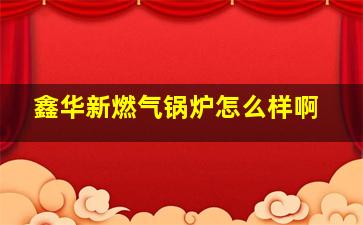 鑫华新燃气锅炉怎么样啊