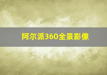 阿尔派360全景影像