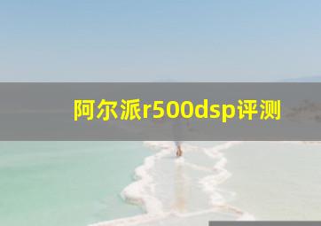 阿尔派r500dsp评测