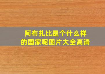 阿布扎比是个什么样的国家呢图片大全高清