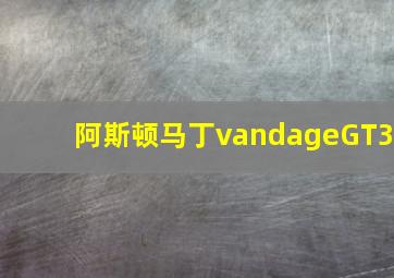 阿斯顿马丁vandageGT3