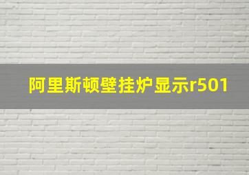 阿里斯顿壁挂炉显示r501