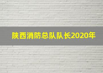 陕西消防总队队长2020年