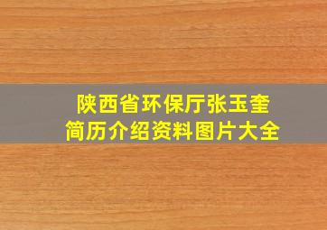 陕西省环保厅张玉奎简历介绍资料图片大全