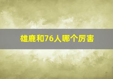 雄鹿和76人哪个厉害