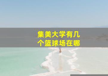 集美大学有几个篮球场在哪