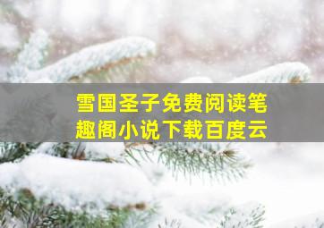 雪国圣子免费阅读笔趣阁小说下载百度云