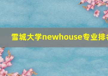 雪城大学newhouse专业排名