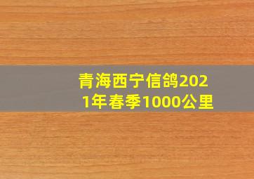 青海西宁信鸽2021年春季1000公里