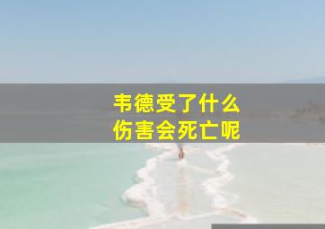 韦德受了什么伤害会死亡呢