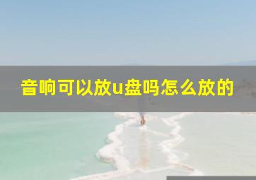 音响可以放u盘吗怎么放的