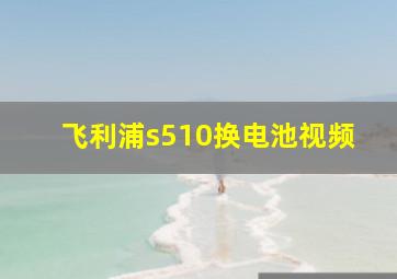 飞利浦s510换电池视频