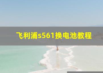 飞利浦s561换电池教程