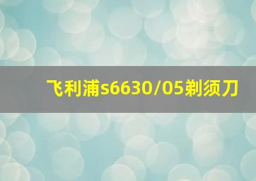 飞利浦s6630/05剃须刀