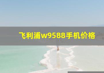 飞利浦w9588手机价格