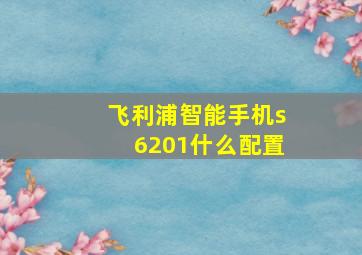 飞利浦智能手机s6201什么配置