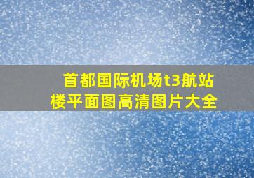 首都国际机场t3航站楼平面图高清图片大全