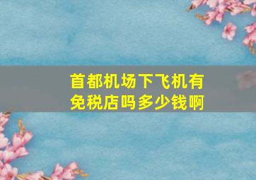 首都机场下飞机有免税店吗多少钱啊