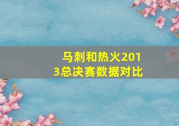 马刺和热火2013总决赛数据对比