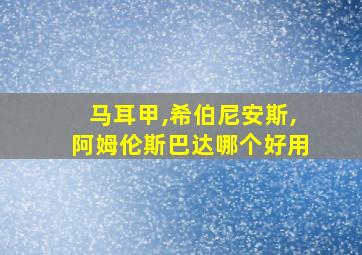 马耳甲,希伯尼安斯,阿姆伦斯巴达哪个好用