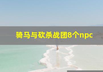 骑马与砍杀战团8个npc