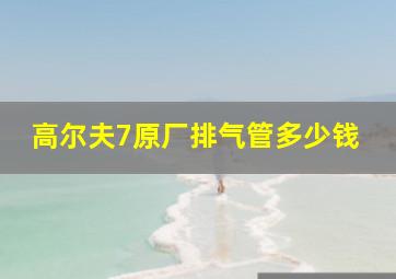 高尔夫7原厂排气管多少钱