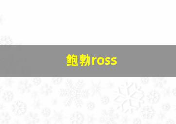 鲍勃ross