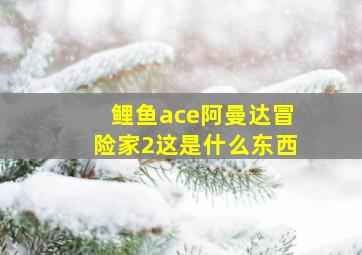 鲤鱼ace阿曼达冒险家2这是什么东西