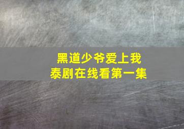 黑道少爷爱上我泰剧在线看第一集