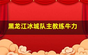 黑龙江冰城队主教练牛力