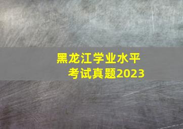 黑龙江学业水平考试真题2023