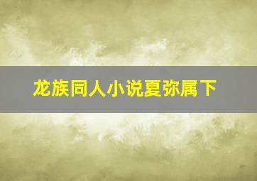 龙族同人小说夏弥属下